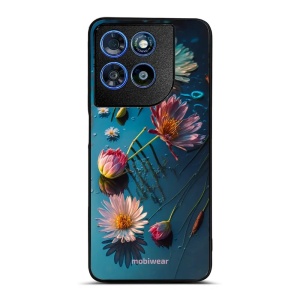 Lesklý kryt na mobil Motorola Moto G57 Power - Mobiwear Glossy G013G, květy na hladině