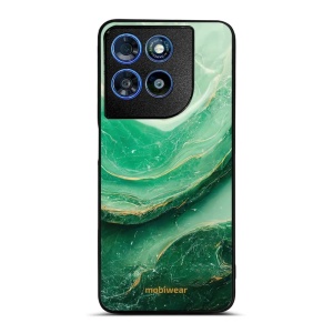 Lesklý kryt na mobil Motorola Moto G57 Power - Mobiwear Glossy G023G, zelený mramor
