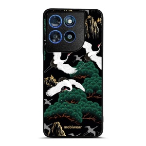 Lesklý kryt na mobil Motorola Moto G57 Power - Mobiwear Glossy G042G, jeřábi