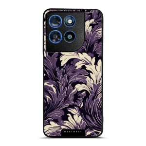 Lesklý kryt na mobil Motorola Moto G57 Power - Mobiwear Glossy GA46G, fialové rostliny