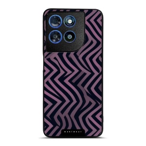 Lesklý kryt na mobil Motorola Moto G57 Power - Mobiwear Glossy GA55G, fialové klikyháky