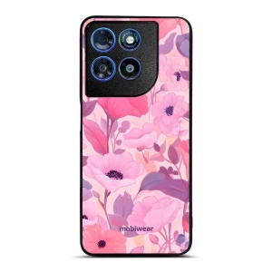 Lesklý kryt na mobil Motorola Moto G57 Power - Mobiwear Glossy GP74G, růžové květy snů