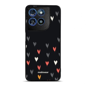 Lesklý kryt na mobil Motorola Moto G57 Power - Mobiwear Glossy GP79G, srdíčka