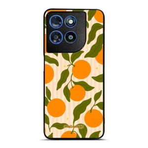 Lesklý kryt na mobil Motorola Moto G57 Power - Mobiwear Glossy GP82G, pomeranče