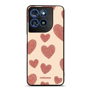 Lesklý kryt na mobil Motorola Moto G57 Power - Mobiwear Glossy GP93G, otisk srdce