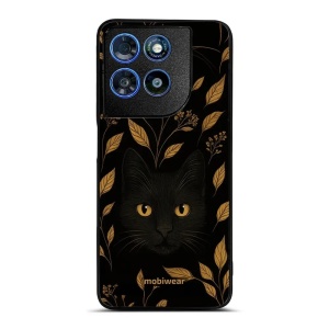 Lesklý kryt na mobil Motorola Moto G57 Power - Mobiwear Glossy G164G, černá kočka