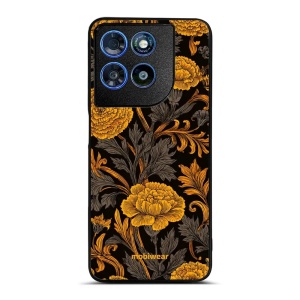 Lesklý kryt na mobil Motorola Moto G57 Power - Mobiwear Glossy G173G, žlutá kvítka