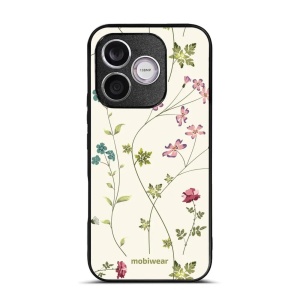 Lesklý kryt na mobil Honor 600 Lite - Mobiwear Glossy G035G, tenké rostlinky s květy