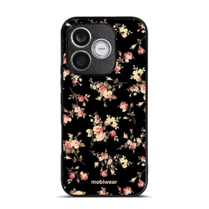 Lesklý kryt na mobil Honor 600 Lite - Mobiwear Glossy G039G, květy na černé