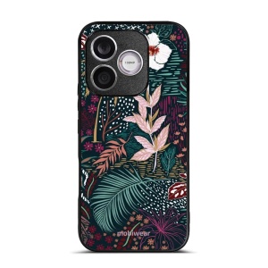 Lesklý kryt na mobil Honor 600 Lite - Mobiwear Glossy G043G, temná flóra