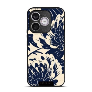 Lesklý kryt na mobil Honor 600 Lite - Mobiwear Glossy GA40G, modré a béžové květy