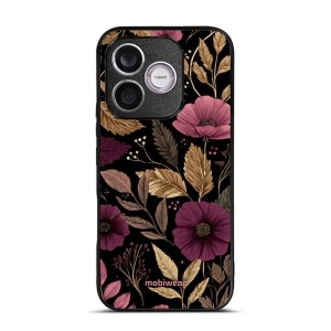 Lesklý kryt na mobil Honor 600 Lite - Mobiwear Glossy G170G, fialová kvítka