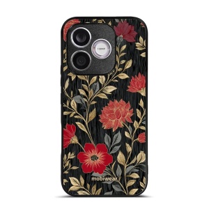 Lesklý kryt na mobil Honor 600 Lite - Mobiwear Glossy G172G, červená kvítka