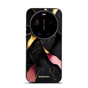 Lesklý kryt na mobil Xiaomi 17 Ultra - Mobiwear Glossy G021G, černý a zlatavý mramor