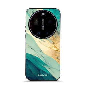 Lesklý kryt na mobil Xiaomi 17 Ultra - Mobiwear Glossy G024G, zlatavý a zelenkavý mramor