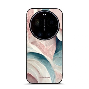 Lesklý kryt na mobil Xiaomi 17 Ultra - Mobiwear Glossy G026G, růžový a zelenkavý mramor