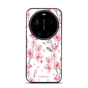 Lesklý kryt na mobil Xiaomi 17 Ultra - Mobiwear Glossy G033G, růžové květy