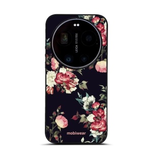 Lesklý kryt na mobil Xiaomi 17 Ultra - Mobiwear Glossy G040G, růže na černé