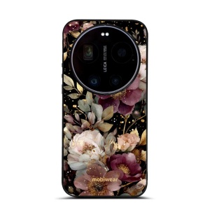 Lesklý kryt na mobil Xiaomi 17 Ultra - Mobiwear Glossy G169G, zlatavé kvítky