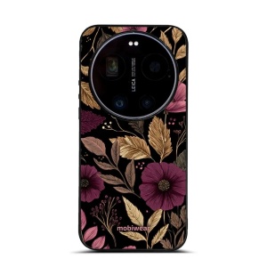 Lesklý kryt na mobil Xiaomi 17 Ultra - Mobiwear Glossy G170G, fialová kvítka