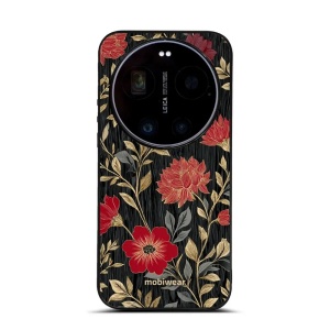 Lesklý kryt na mobil Xiaomi 17 Ultra - Mobiwear Glossy G172G, červená kvítka