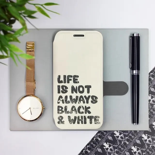 Flipové pouzdro Mobiwear - Xiaomi Redmi Note 13 Pro Plus 5G - M041S Panda - life is not - VÝPRODEJ