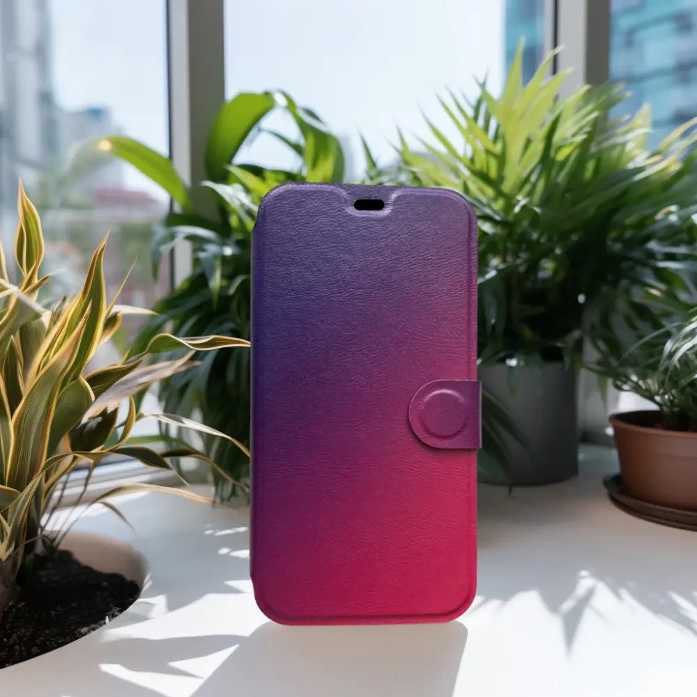 Flipové pouzdro Mobiwear - Xiaomi Redmi Note 13 Pro Plus 5G - VP67S Fialový a růžový odstín