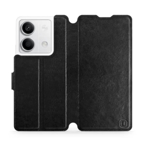 Knížkové flip pouzdro Mobiwear - Xiaomi Redmi Note 13 5G - C_BLS Black&Gray - VÝPRODEJ