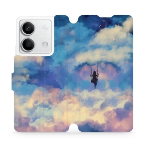 Flipové pouzdro Mobiwear - Xiaomi Redmi Note 13 5G - MR09S Dívka na houpačce v oblacích