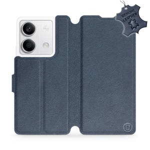 Kožené flip pouzdro Mobiwear - Xiaomi Redmi Note 13 5G - Modré
