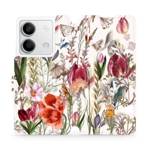 Flipové pouzdro Mobiwear - Xiaomi Redmi Note 13 5G - MP01S Rozkvetlá louka