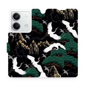 Flipové pouzdro Mobiwear - Xiaomi Redmi Note 13 5G - VP16S Jeřábi