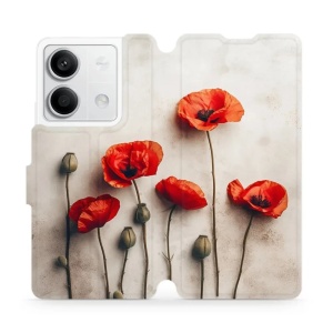 Flipové pouzdro Mobiwear - Xiaomi Redmi Note 13 5G - VP42S Vlčí máky
