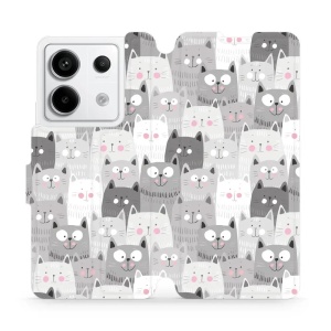 Flipové pouzdro Mobiwear - Xiaomi Redmi Note 13 Pro 5G / Poco X6 5G - M099P Kočičky