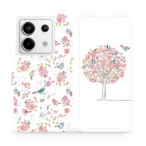 Flipové pouzdro Mobiwear - Xiaomi Redmi Note 13 Pro 5G / Poco X6 5G - M120S Strom a ptáčci