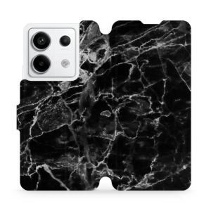 Flipové pouzdro Mobiwear - Xiaomi Redmi Note 13 Pro 5G / Poco X6 5G - V056P Černý mramor