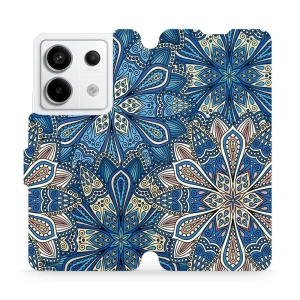 Flipové pouzdro Mobiwear - Xiaomi Redmi Note 13 Pro 5G / Poco X6 5G - V108P Modré mandala květy