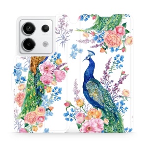 Flipové pouzdro Mobiwear - Xiaomi Redmi Note 13 Pro 5G / Poco X6 5G - MX08S Pávi