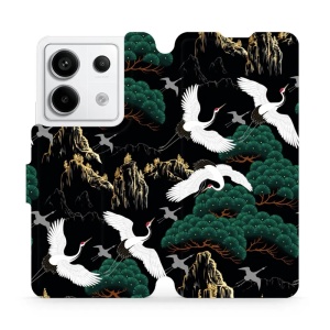 Flipové pouzdro Mobiwear - Xiaomi Redmi Note 13 Pro 5G / Poco X6 5G - VP16S Jeřábi