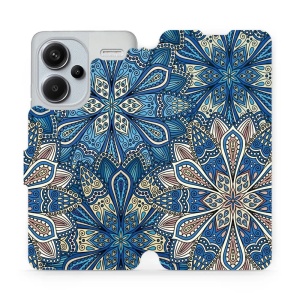 Flipové pouzdro Mobiwear - Xiaomi Redmi Note 13 Pro Plus 5G - V108P Modré mandala květy