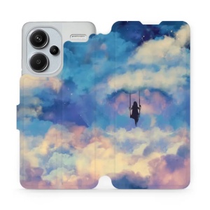 Flipové pouzdro Mobiwear - Xiaomi Redmi Note 13 Pro Plus 5G - MR09S Dívka na houpačce v oblacích