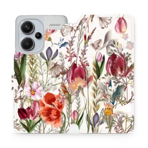 Flipové pouzdro Mobiwear - Xiaomi Redmi Note 13 Pro Plus 5G - MP01S Rozkvetlá louka