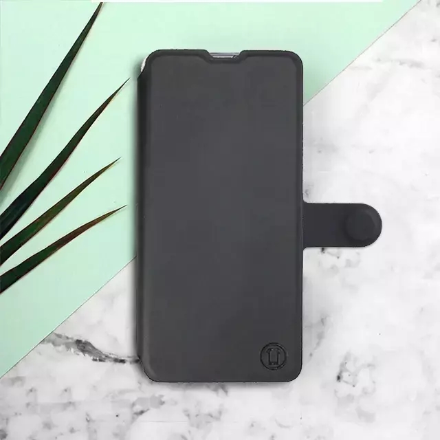 Flipové pouzdro Mobiwear Semiš - Honor 90 Lite 5G  - Černé
