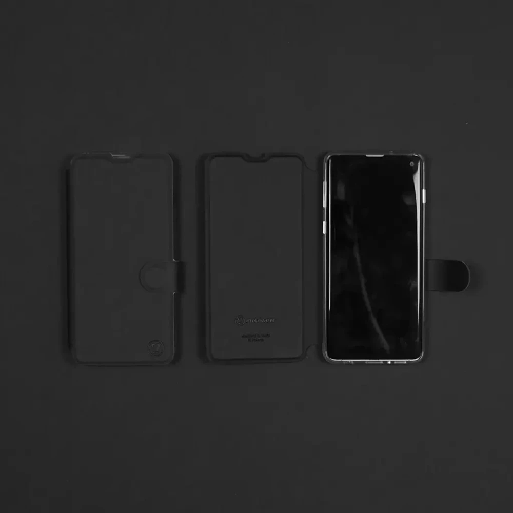Flipové pouzdro Mobiwear Semiš - Honor 90 Lite 5G  - Černé