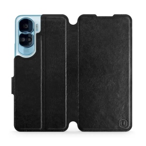 Flipové pouzdro Mobiwear - Honor 90 Lite 5G  - Černé a šedé