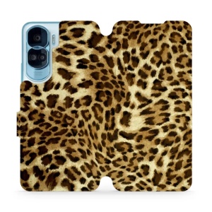 Flipové pouzdro Mobiwear - Honor 90 Lite 5G - VA33P Leopardí vzor
