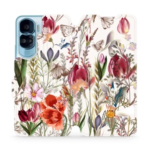 Flipové pouzdro Mobiwear - Honor 90 Lite 5G  - MP01S Rozkvetlá louka