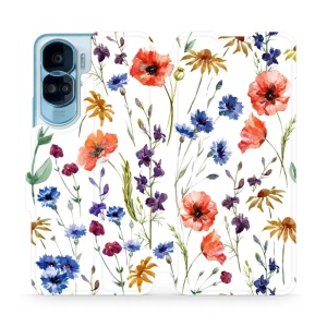 Flipové pouzdro Mobiwear - Honor 90 Lite 5G - MP04S Luční kvítí