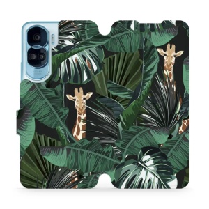 Flipové pouzdro Mobiwear - Honor 90 Lite 5G - VP06P Žirafky