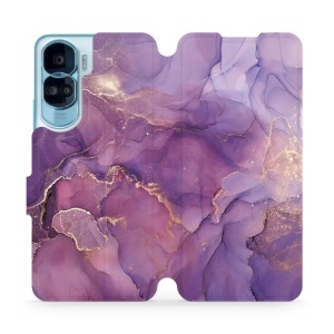 Flipové pouzdro Mobiwear - Honor 90 Lite 5G  - VP20S Fialový mramor